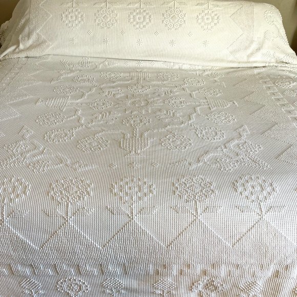 Bates Bedding Vintage Bates Bedspreadblanket Size Twin 0 Cotton